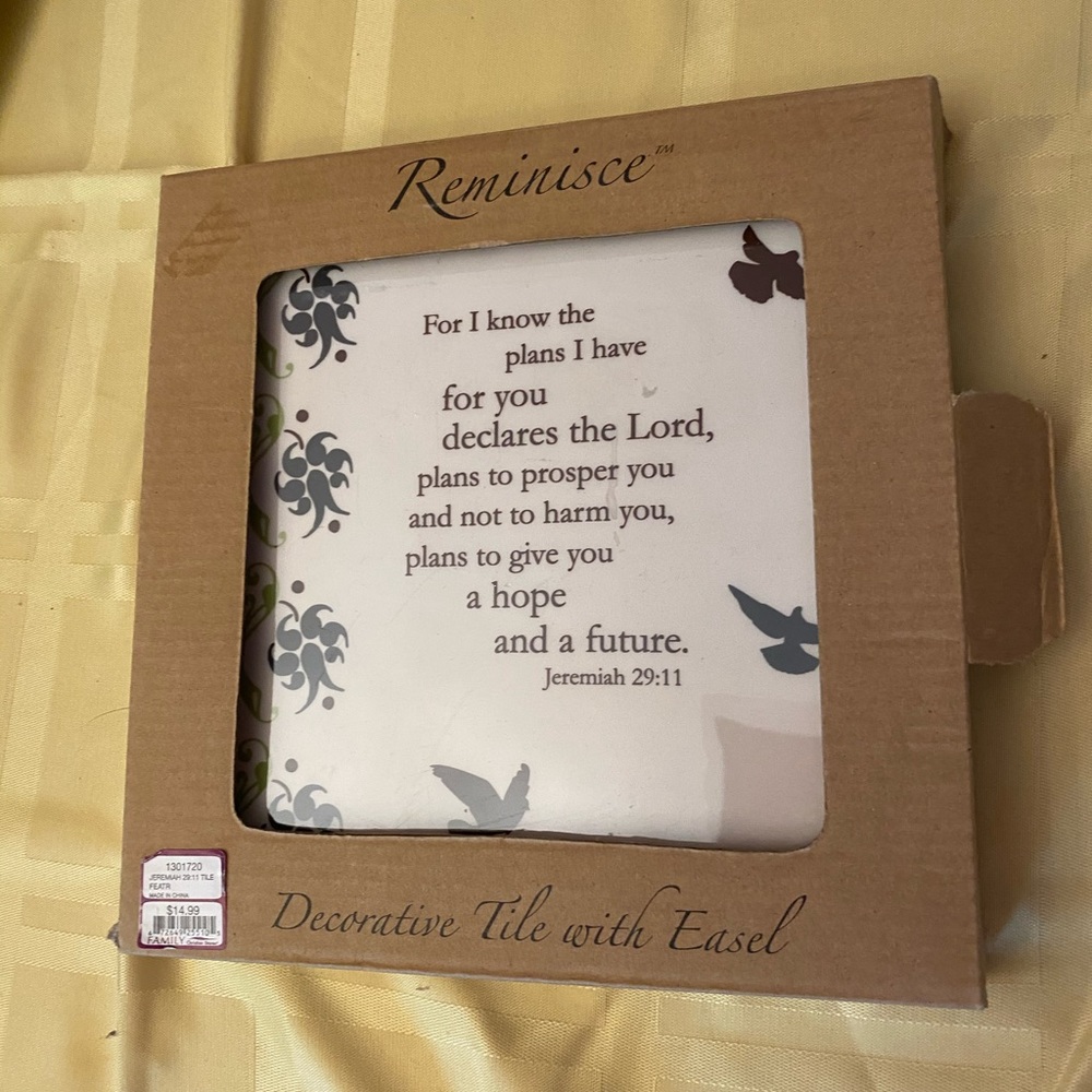 Jeremiah 29:11 Decorative Tile Table Décor